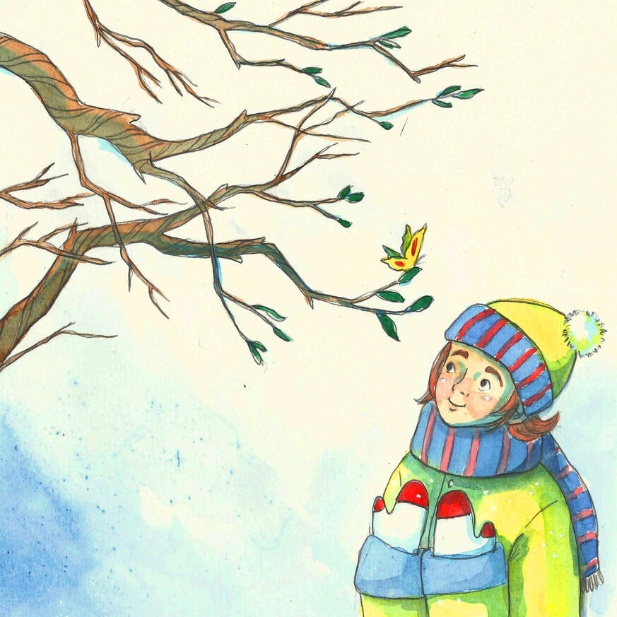 "Primavere-se". Ilustração para o livro infantil "Primavere-se" de Carlos Steigleder, lançado pela Editora Mundo das Letrinhas, 2022.